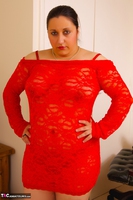 Kimberly Scott. Lace Red Dress & Pink Vibrator Pt1 Free Pic 1