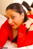 Kimberly Scott. Lace Red Dress & Pink Vibrator Pt1 Free Pic 10