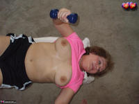 Busty Bliss. Pink Workout Pt2 Free Pic 10