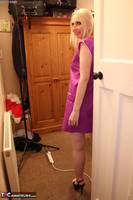 Tracey Lain. Work Dress Purple Worker Free Pic 3