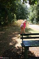Lexie Cummings. Lexie Strips At The Picnic Bench Free Pic 3