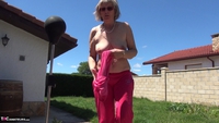 Abby Roberts. Garden Boxing and Sunbathing Free Pic 5