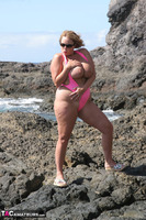 Curvy Claire. Mankini On The Rocks Pt1 Free Pic 17