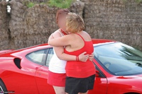 Curvy Claire. Little Red Sports Car Pt1 Free Pic 2
