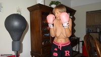 Abby Roberts. Boxing & Strip In The Garden Free Pic 3