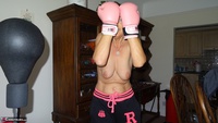 Abby Roberts. Boxing & Strip In The Garden Free Pic 11