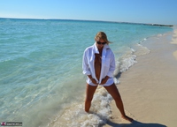 Sweet Susi. Wet T-Shirt On The Public Beach Free Pic 3