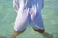 Sweet Susi. Wet T-Shirt On The Public Beach Free Pic 14