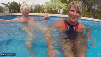 Sweet Susi. Two Pussies Fumbling In The Pool Free Pic 12