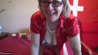 Abby Roberts. Horny Swiss Granny Strip & Shave Free Pic 2
