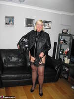 Chrissy UK. Eighties Biker Chick Free Pic 1