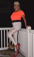 Dimonty. Tight Trousers & Bright Orange Top Free Pic 3