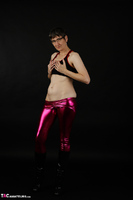 Hot Milf. Posing In Shiny Purple Leggings Pt1 Free Pic 17