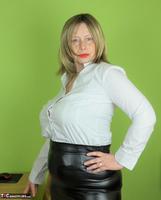 Posh Sophia. The Leather Skirt Free Pic 12