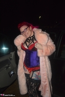 Mollie Foxxx. Pink Fur Coat Free Pic 6