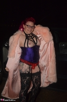 Mollie Foxxx. Pink Fur Coat Free Pic 7