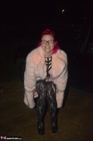 Mollie Foxxx. Pink Fur Coat Free Pic 10