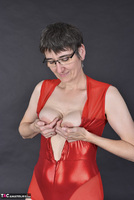 Hot Milf. Red Wet Look Body Free Pic 7