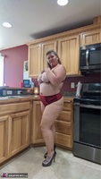 Busty Kris Ann. Red Hot In The Kitchen Free Pic 11