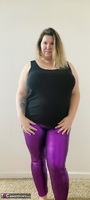 Busty Kris Ann. Shiny Purple Free Pic 1