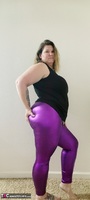 Busty Kris Ann. Shiny Purple Free Pic 2