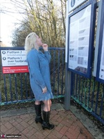 Barby. Train Station Exhibitionist Free Pic 1