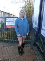Barby. Train Station Exhibitionist Free Pic 2