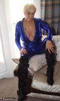 Dimonty. Electric Blue Catsuit Free Pic 18