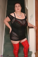 Kinky Carol. Slut Red Thigh Boots Pt1 Free Pic 9