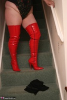 Kinky Carol. Slut Red Thigh Boots Pt2 Free Pic 6