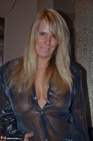 Sweet Susi. Nylon Sheer Blouse, Jeans & Boots Free Pic 5