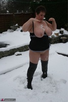 Kinky Carol. Thigh Boot Fun In The Snow Pt2 Free Pic 7