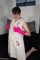Hot Milf. White Apron Pink Gloves Pt1 Free Pic 15