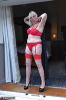 Barby Slut. Matching Red Undies Strip Free Pic 6