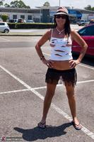 Roxeanne. Walking round town with nipples showing Free Pic 11