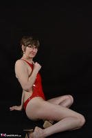 Hot Milf. Red PVC Swimsuit Pt1 Free Pic 11