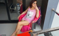 Diana Ananta. Smoking On The Balcony Free Pic 9