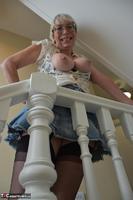 Barby Slut. Mini Skirt & Stairs Free Pic 15