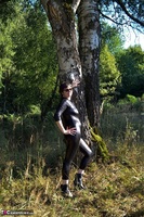 Hot Milf. Outside In My Wetlook Catsuit Free Pic 7