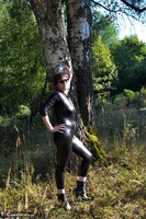 Hot Milf. Outside In My Wetlook Catsuit Free Pic 10