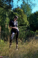 Hot Milf. Outside In My Wetlook Catsuit Pt2 Free Pic 3