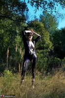 Hot Milf. Outside In My Wetlook Catsuit Pt2 Free Pic 5