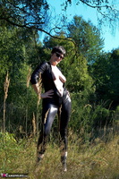 Hot Milf. Outside In My Wetlook Catsuit Pt2 Free Pic 11