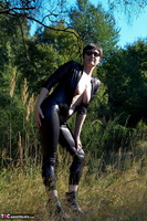 Hot Milf. Outside In My Wetlook Catsuit Pt2 Free Pic 17