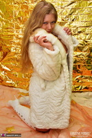 Luscious Models. Curvy Meile White Coat & Boots Pt1 Free Pic 9