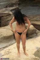 Roxeanne. Explicit G-String on the beach pt2 Free Pic 11