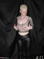Tiffany Pearl. Skintight Leather Trousers Pt1 Free Pic 5