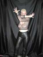 Tiffany Pearl. Skintight Leather Trousers Pt1 Free Pic 9