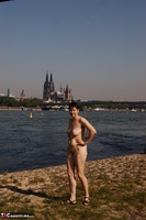 Hot Milf. Flashing In Front Of Cologne Cathedral  Free Pic 1