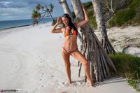 Roxeanne. Skimpy Orange Bikini Free Pic 6